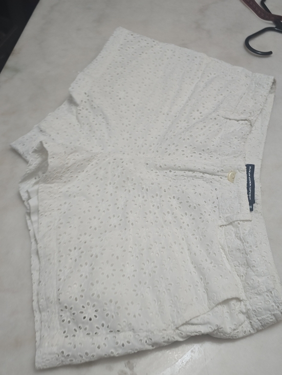 Ralph Lauren Pants - Ralph Lauren White Eyelet High-Waist Shorts